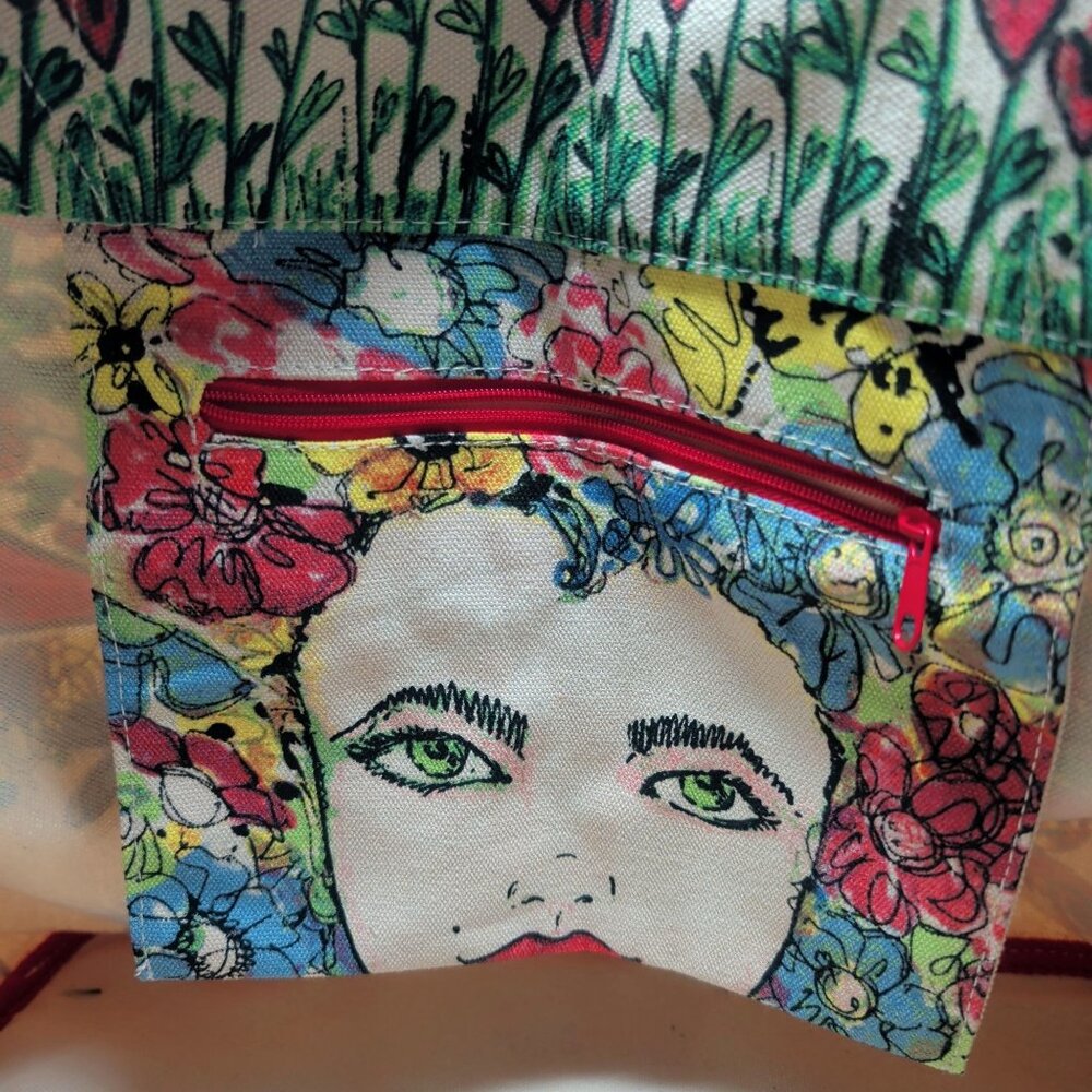 Brighton Love Tote Bag Canvas Large Tweet - Picture 10 of 13